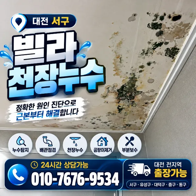 대전서구 빌라누수 